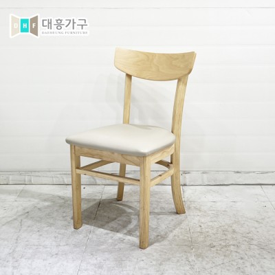 중고목재의자크림-1EA