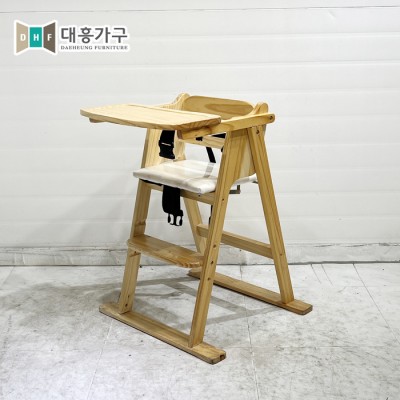 중고아기목재의자-3EA